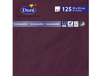 Serviett DUNI 3L 33cm plomme (125)