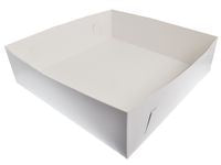 Kakeeske bunn 32x32x12cm papp hvit (100)