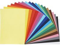 Farget papir A4 120g 20 farger (1000)