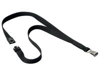 Halssnor DURABLE med klype sort (10)