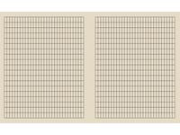 Kladdebok 17x21cm 55g 30bl 5x10mm ruter