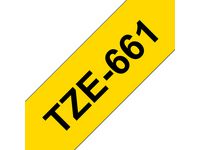 Tape BROTHER TZe-661 36mmx8m sort/gul
