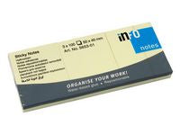Notatblokk INFO 40x50mm gul (3)