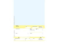 Faktura/giro A4 laser 1x blå (100)