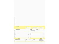Faktura/giro A4 laser 1x hvit (500)