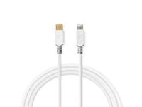 Kabel NEDIS USB-C til lightning 1m