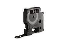 Tape DYMO D1 12mm x 7m hvit/sort
