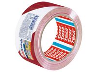 Varseltape TESA Prem PVC gulv rød/hvit