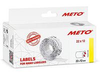 Prisetikett METO 22x12mm hvit (6)