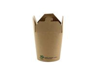Takeawayboks PURE papp foldet 230ml (25)