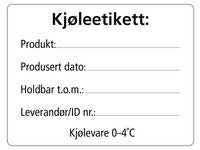 Etikett kjølevare 53x70mm 500stk