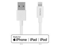 Kabel DELTACO USB-A til Lightning, 2m