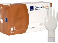 Hanske ABENA C. latex u/p XL hvit (100)