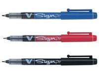 Fiberpenn PILOT V-signpen 0,6 rød
